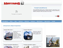 Tablet Screenshot of martransport.pl